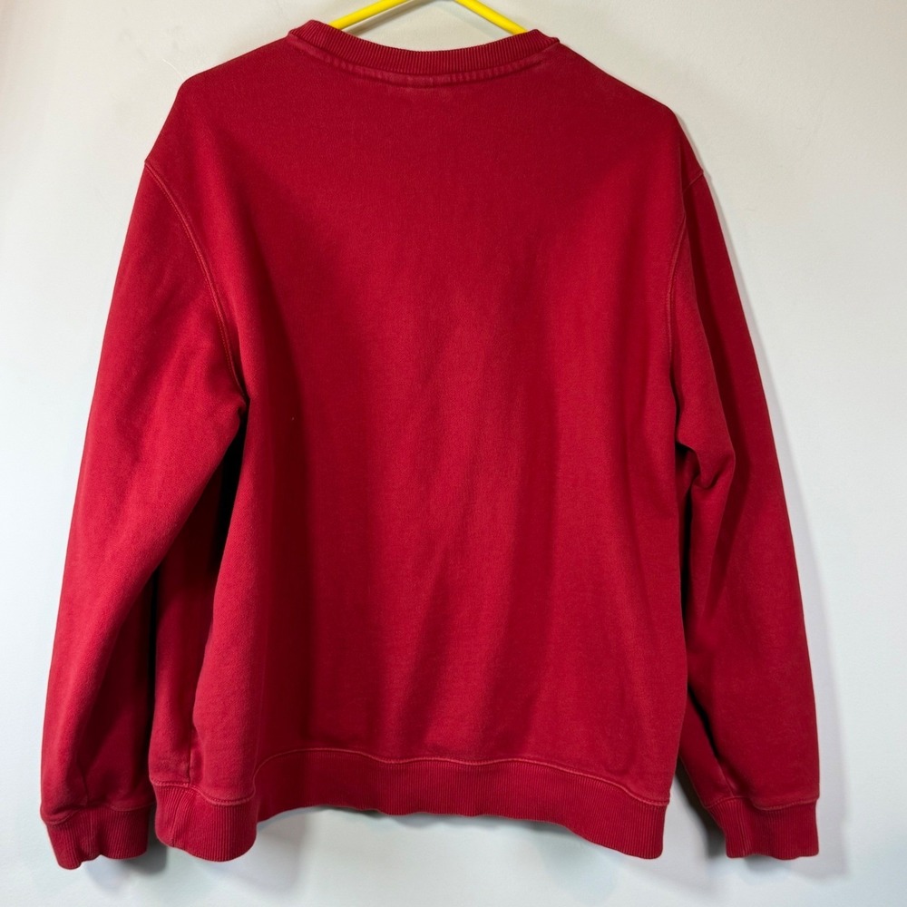 Lacoste Sweatshirt Mens XXL Red Heritage 1927 Graphic Tennis Preppy Old Money - Picture 2 of 8